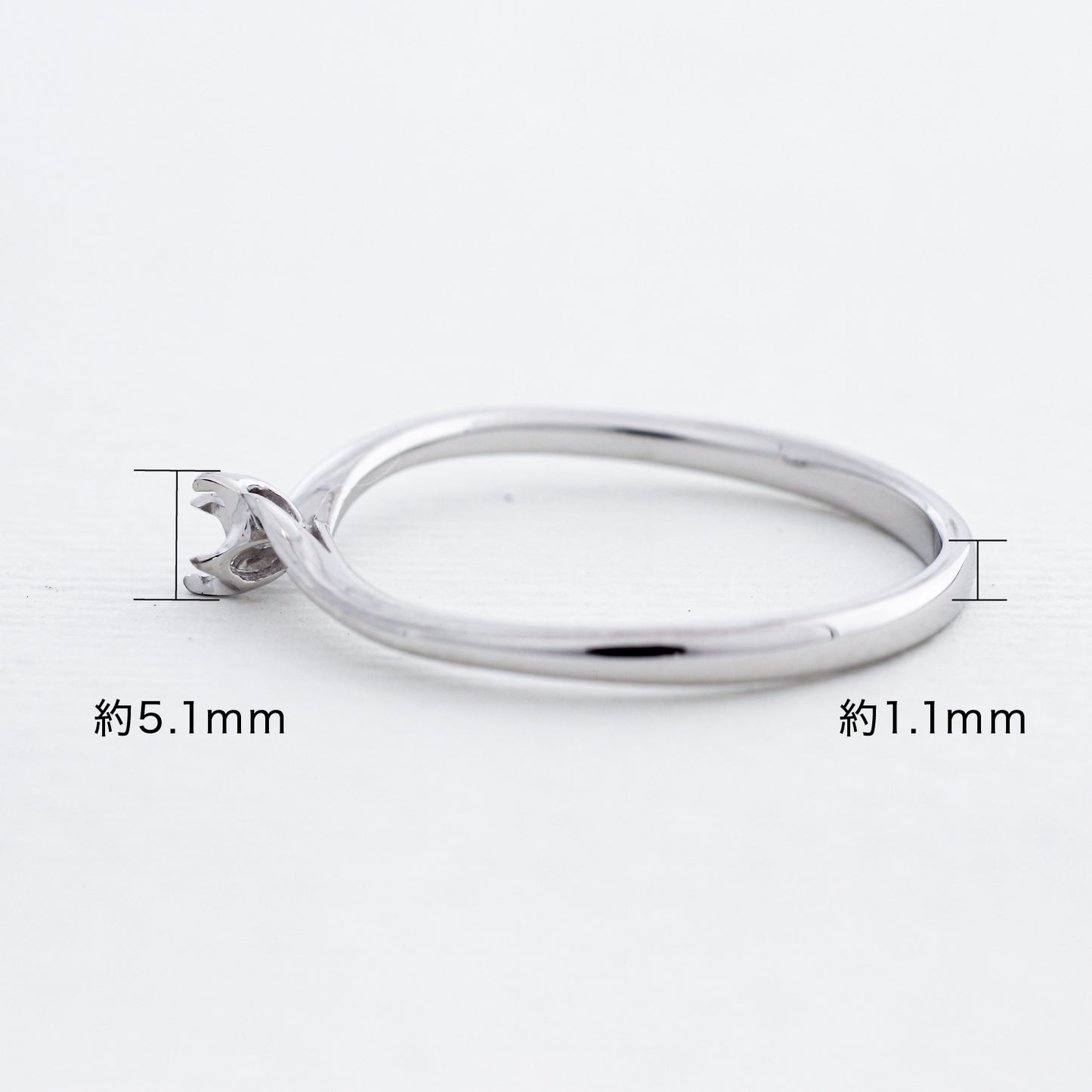 【空枠】2.5mm丸 0.07ct リング | wk32454