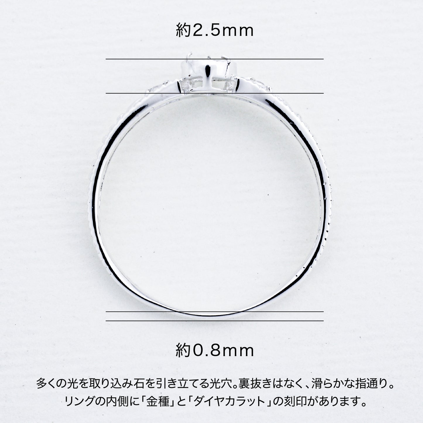 【空枠】5x3ペアシェイプ リング | wk32458