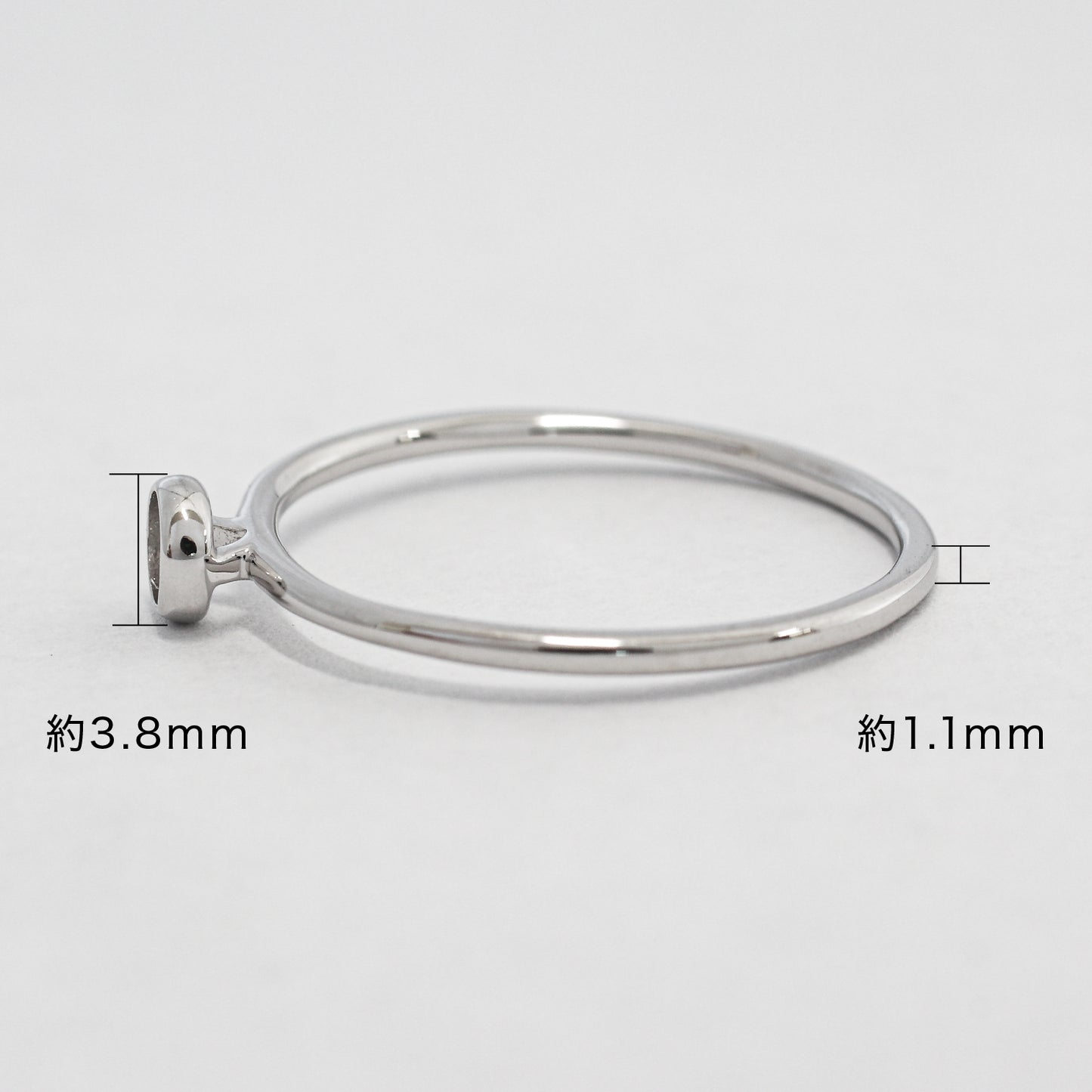 【空枠】3.0mm丸 0.10ct リング | wk34088