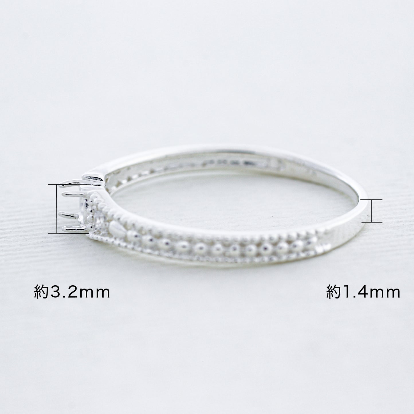 【空枠】3.0mm丸 0.10ct リング | wk35051