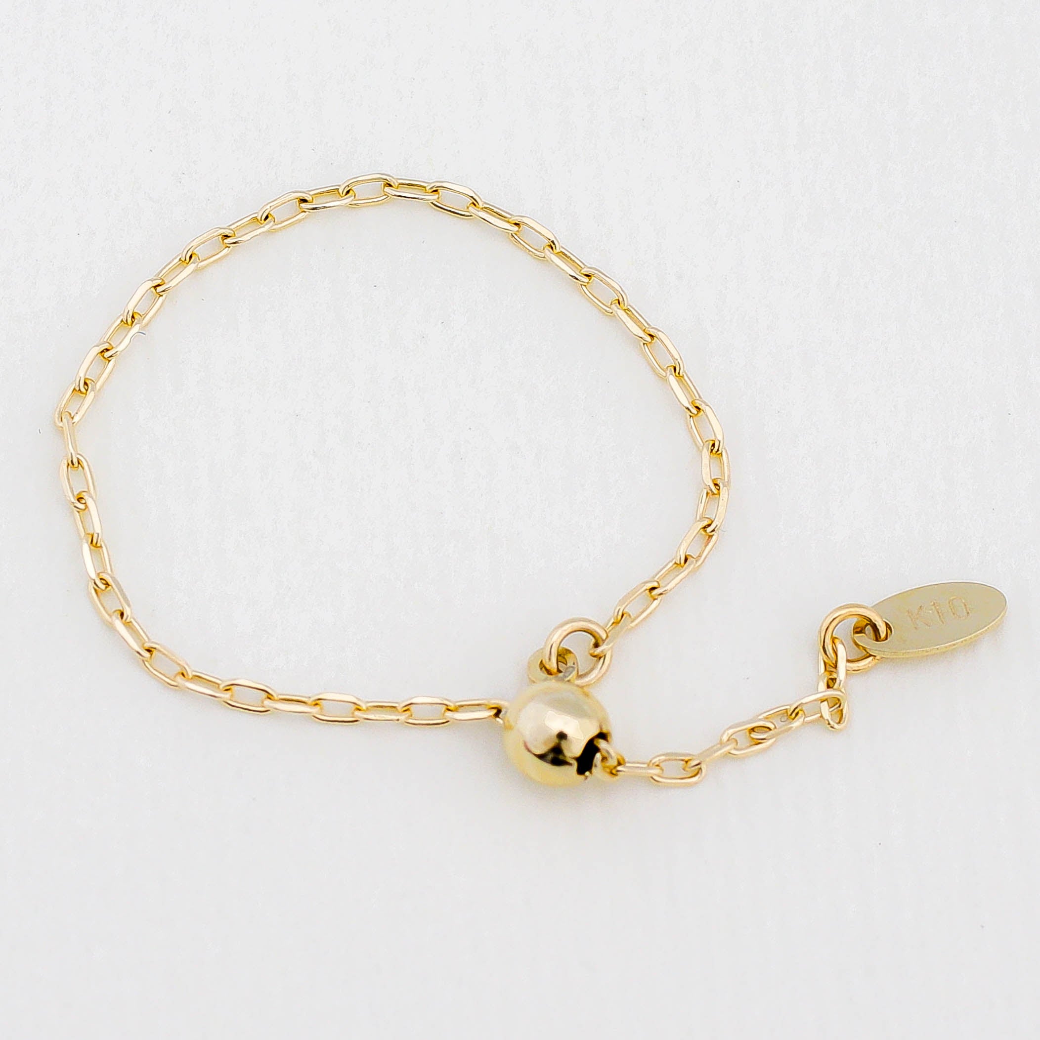 TEN. チェーンリング ジュエリーポーチ付き TEN. チェーンリング ジュエリーポーチ付き K18 ALL ABOUT