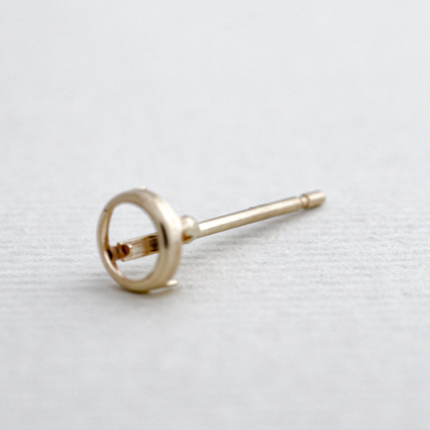 【空枠】3.5mm丸 0.16ct x 2ピース 覆輪 ピアス | wkae134