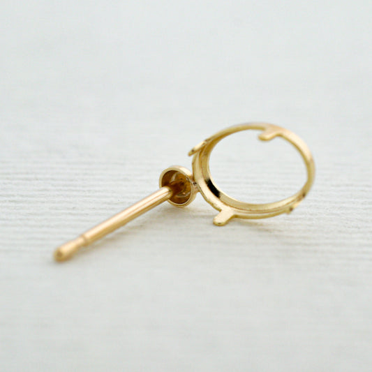 【空枠】7x5オーバル ピアス | wkae157