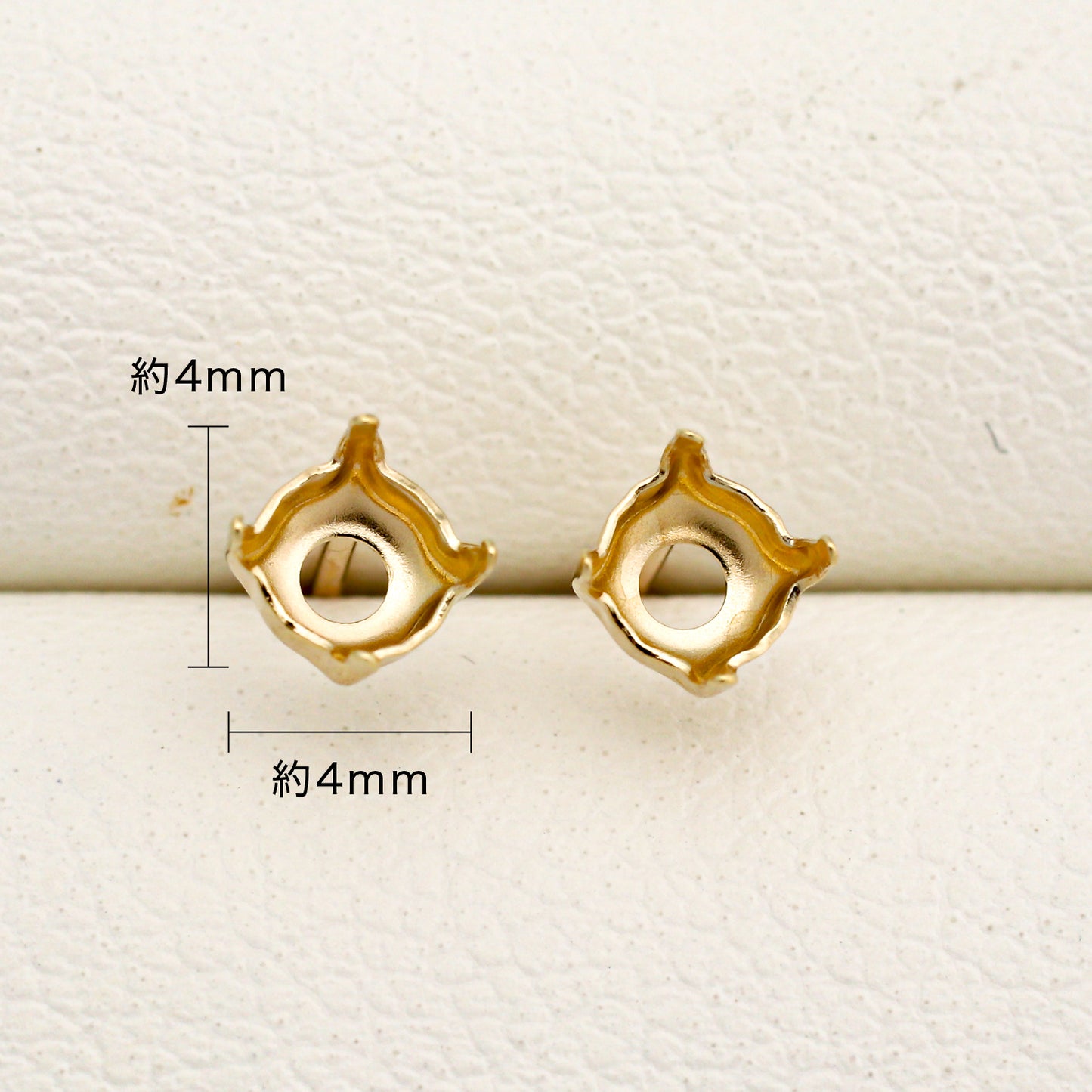 【空枠】4.0mm丸 0.25ct ピアス | wkae160 160-2
