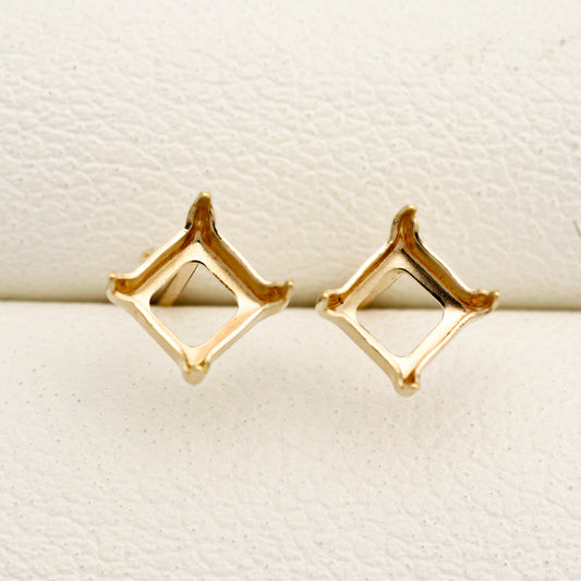 【空枠】4.0mm角 ピアス | wkae162 206