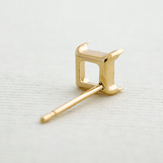 【空枠】4.0mm角 ピアス | wkae162 206