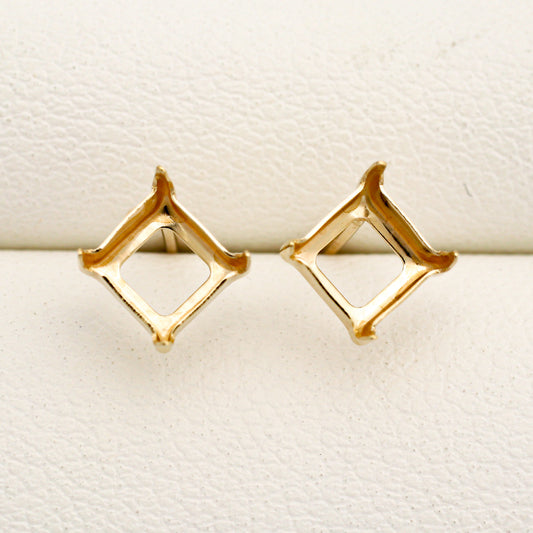 【空枠】5.0mm角 ピアス | wkae163