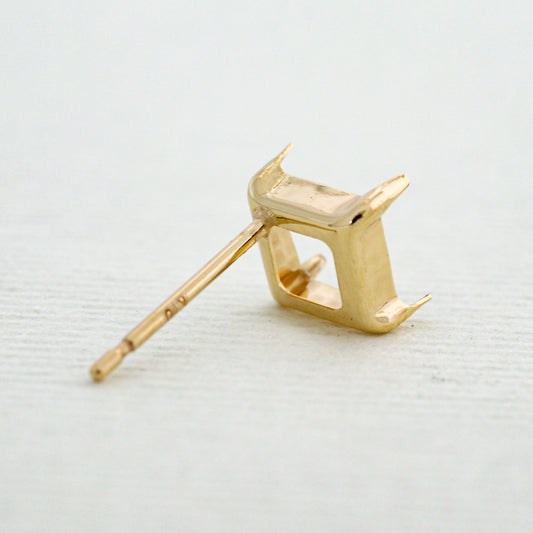 【空枠】5.0mm角 ピアス | wkae163