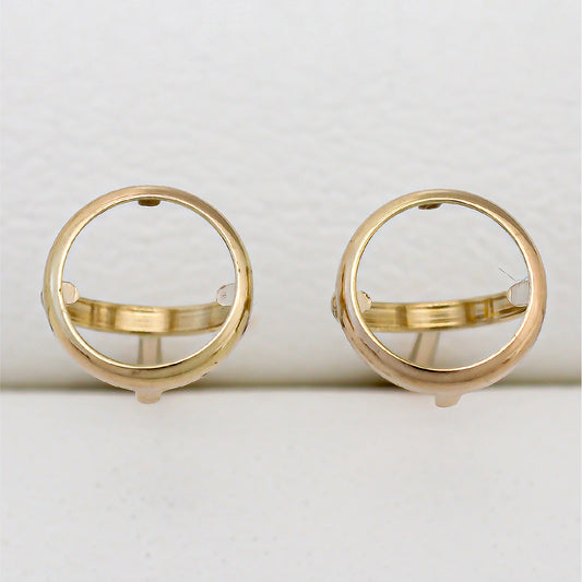 【空枠】5.0mm丸 覆輪 ピアス | wkae190