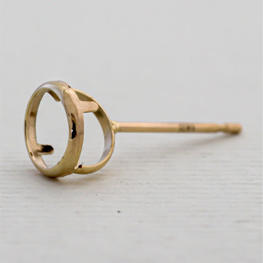 【空枠】5.0mm丸 覆輪 ピアス | wkae190