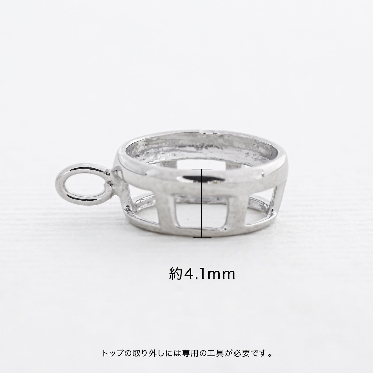 【空枠】8x6オーバル 覆輪 ペンダント | wkae53