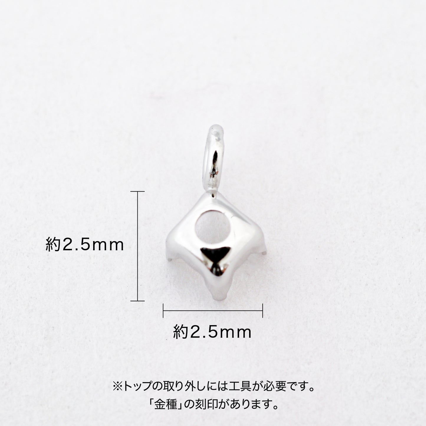 【空枠】2.5mm丸 0.05ct ペンダント | wkae85