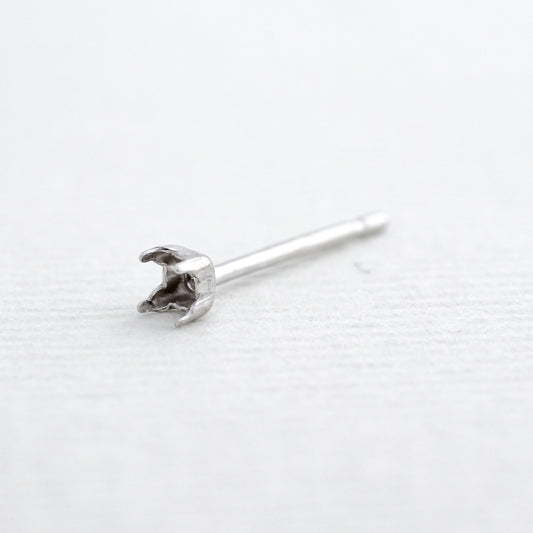 【空枠】2.0mm丸 0.03ct x 2ピース ピアス | wkae89