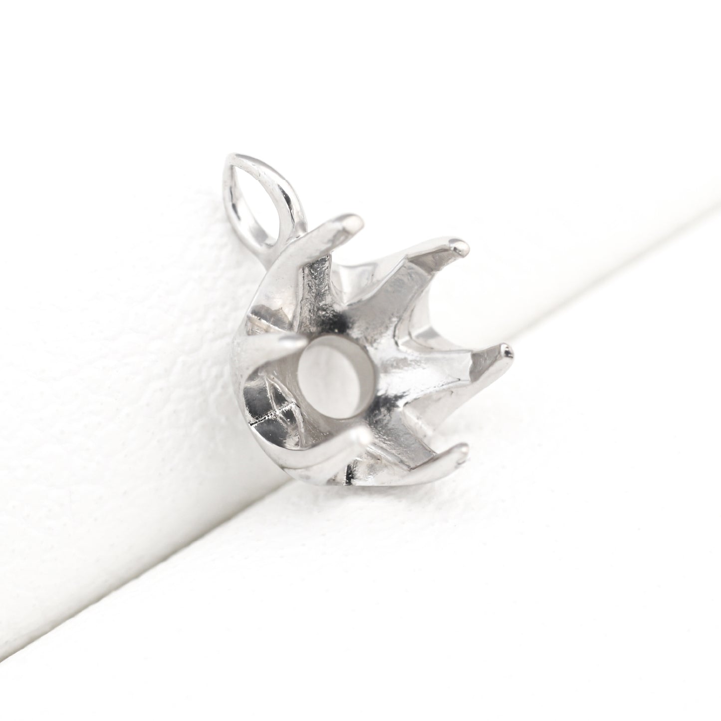 【空枠】5.0-5.5mm丸 0.5-0.6ct ペンダント | wkco-10