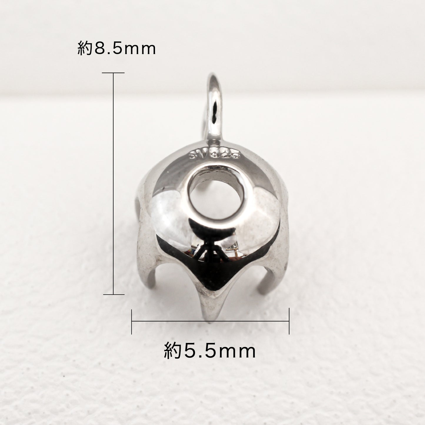 【空枠】5.0-5.5mm丸 0.5-0.6ct ペンダント | wkco-10