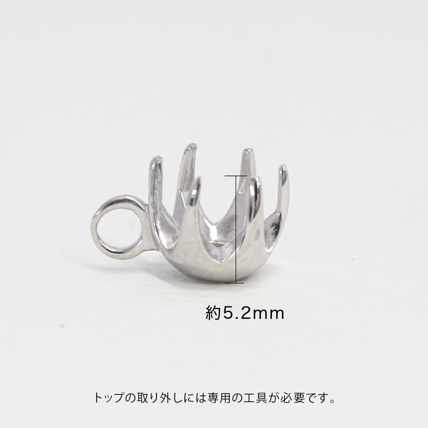 【空枠】5.0-5.5mm丸 0.5-0.6ct ペンダント | wkco-10