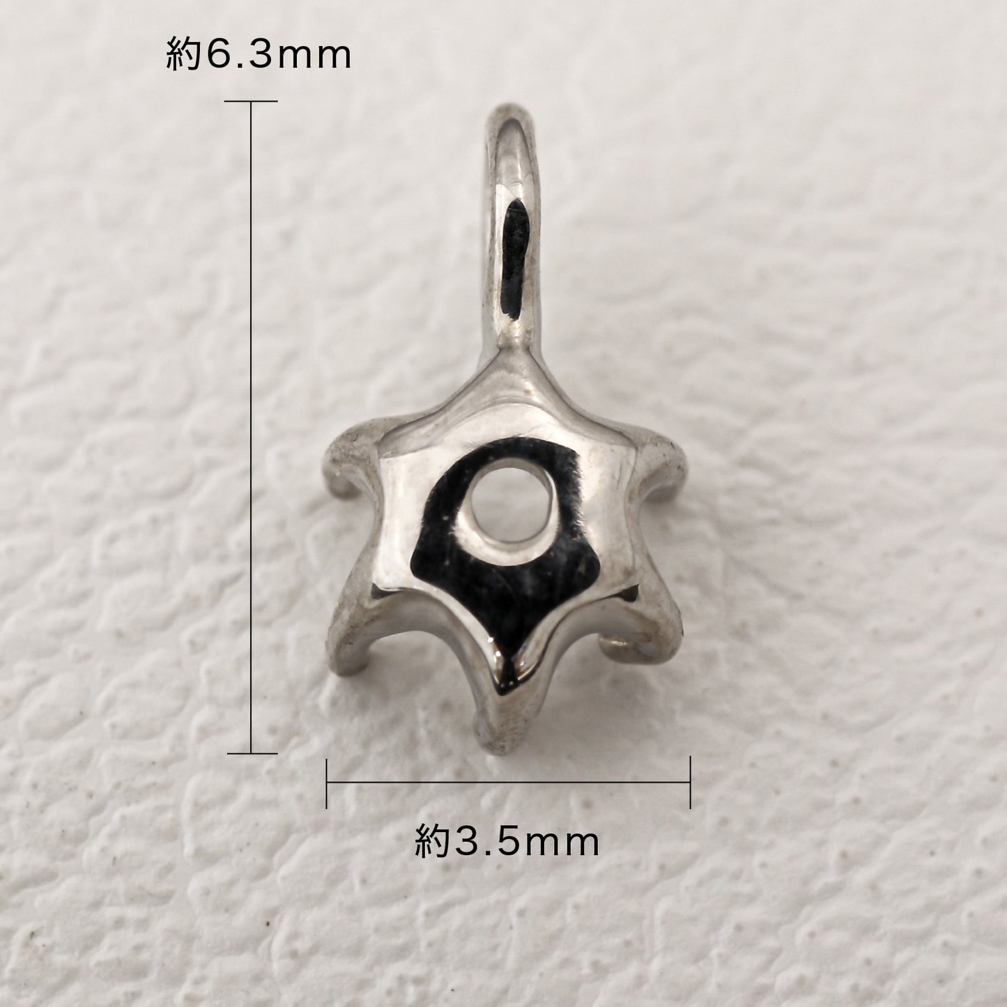 【空枠】3.0-3.5mm丸 0.1-0.15ct ペンダント | wkco-15
