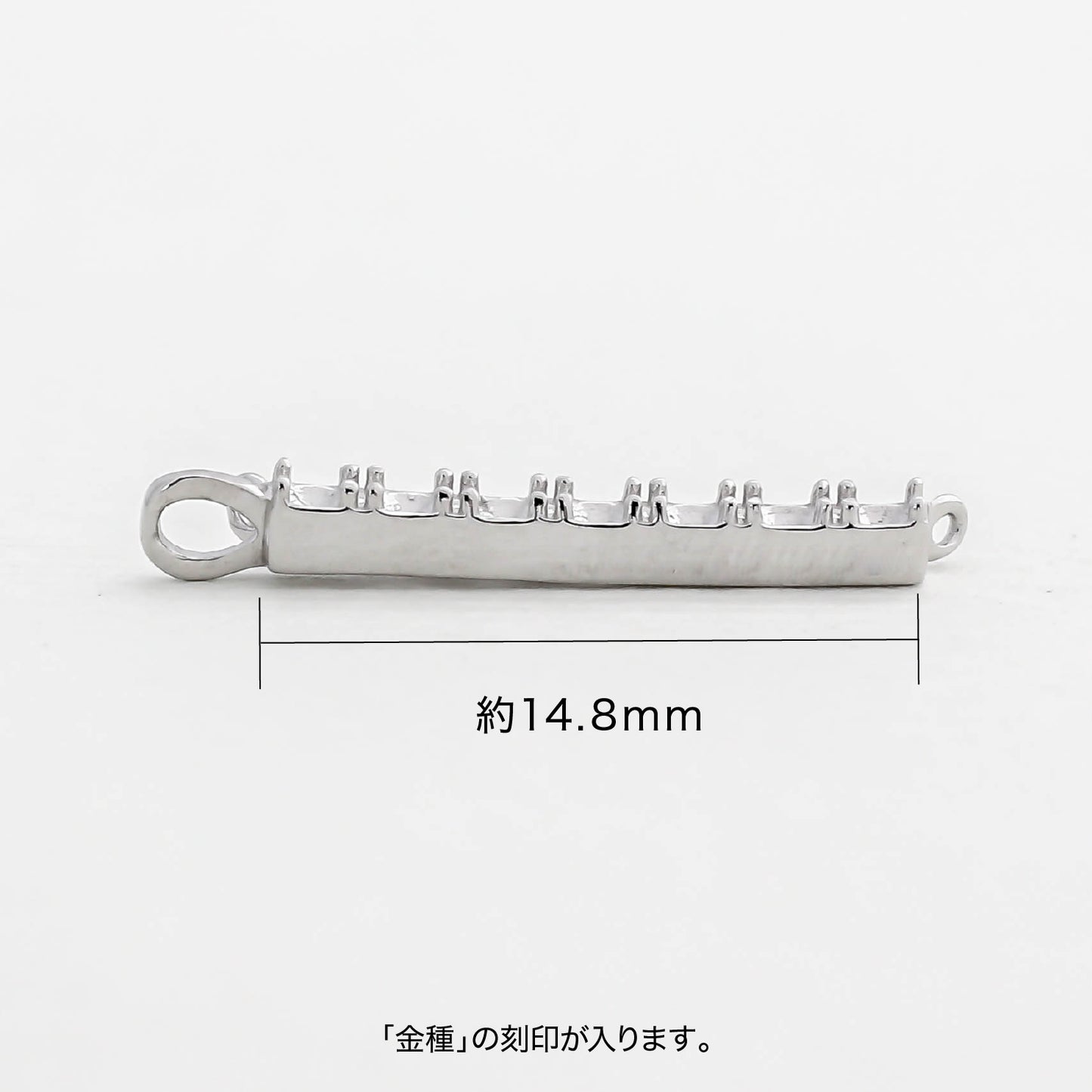 【空枠】1.5mm丸 x 7pc ペンダント | wkco-34p