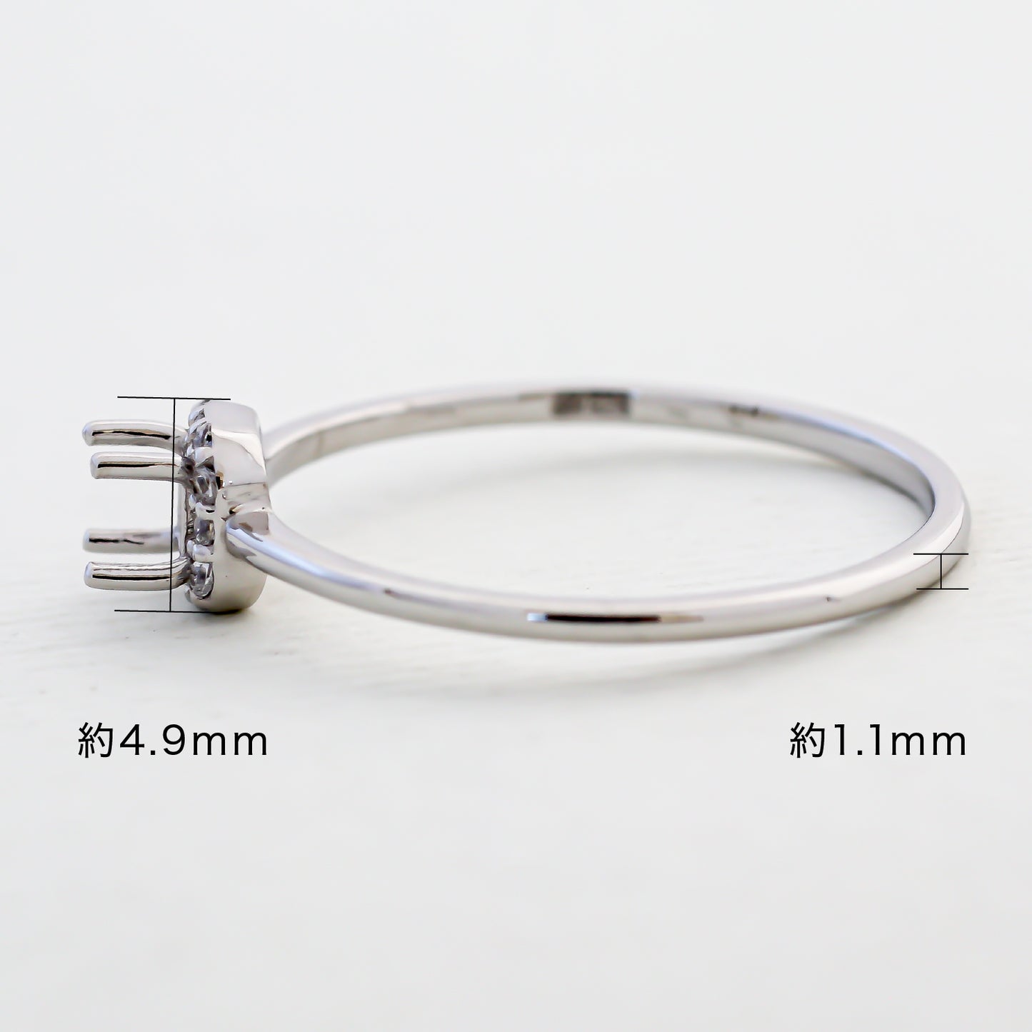 【空枠】2.5mm角 取り巻き リング | wkcor-151