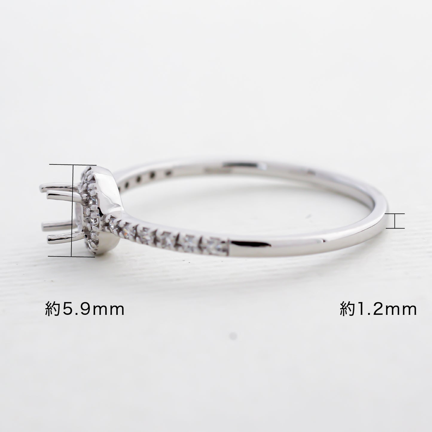 【空枠】3.0mm丸 0.11ct リング | wkcor-179