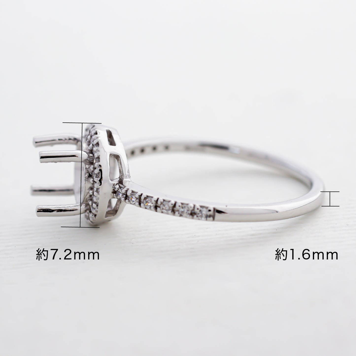 【空枠】6.0mm丸 0.79ct リング | wkcor-183