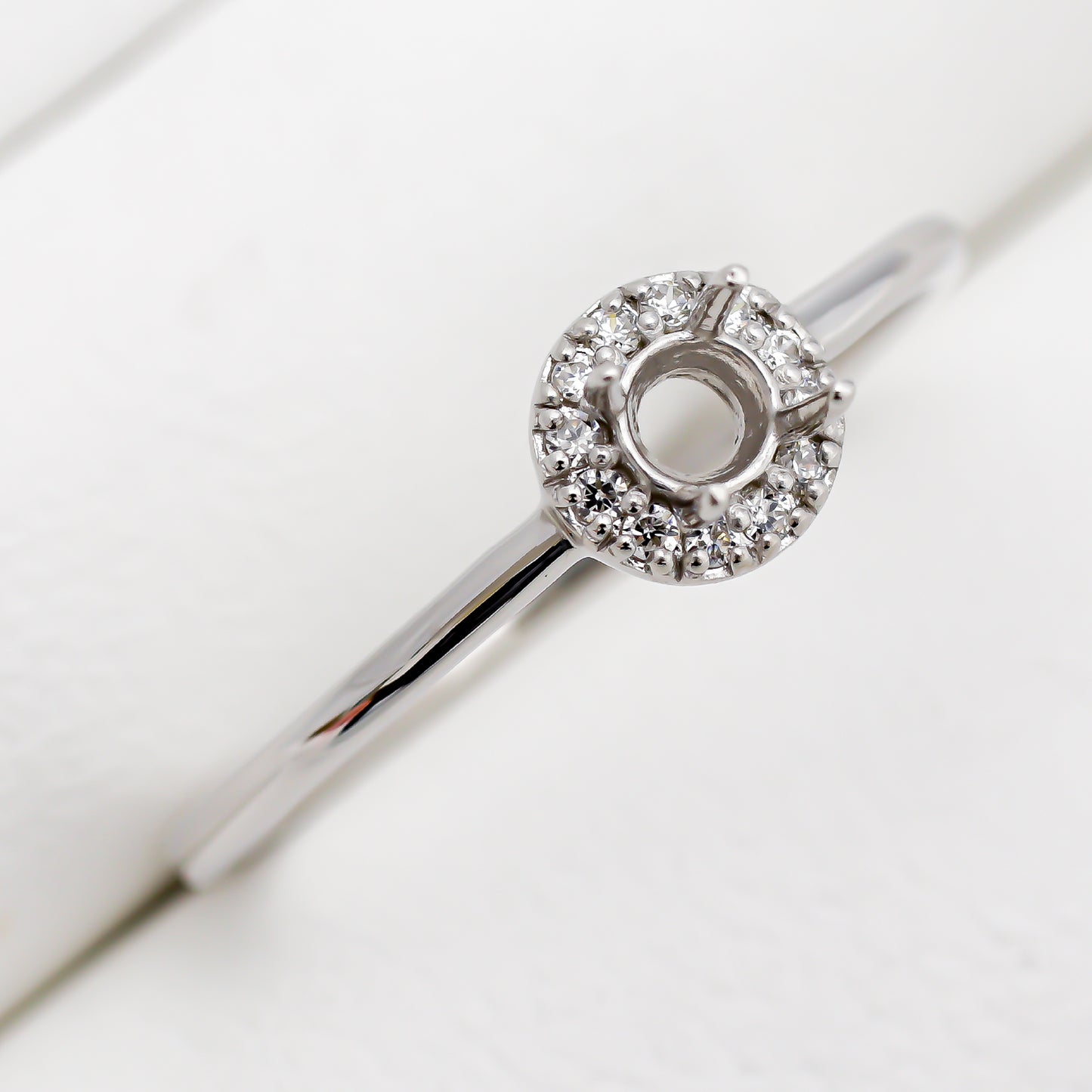 【空枠】3.0mm丸 0.11ct リング | wkcor-185