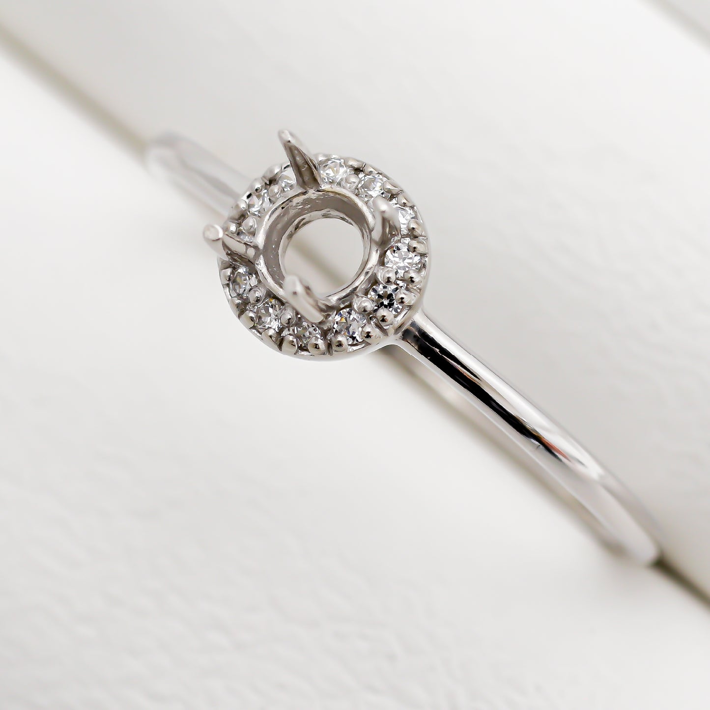 【空枠】3.5mm丸 0.16ct リング | wkcor-186