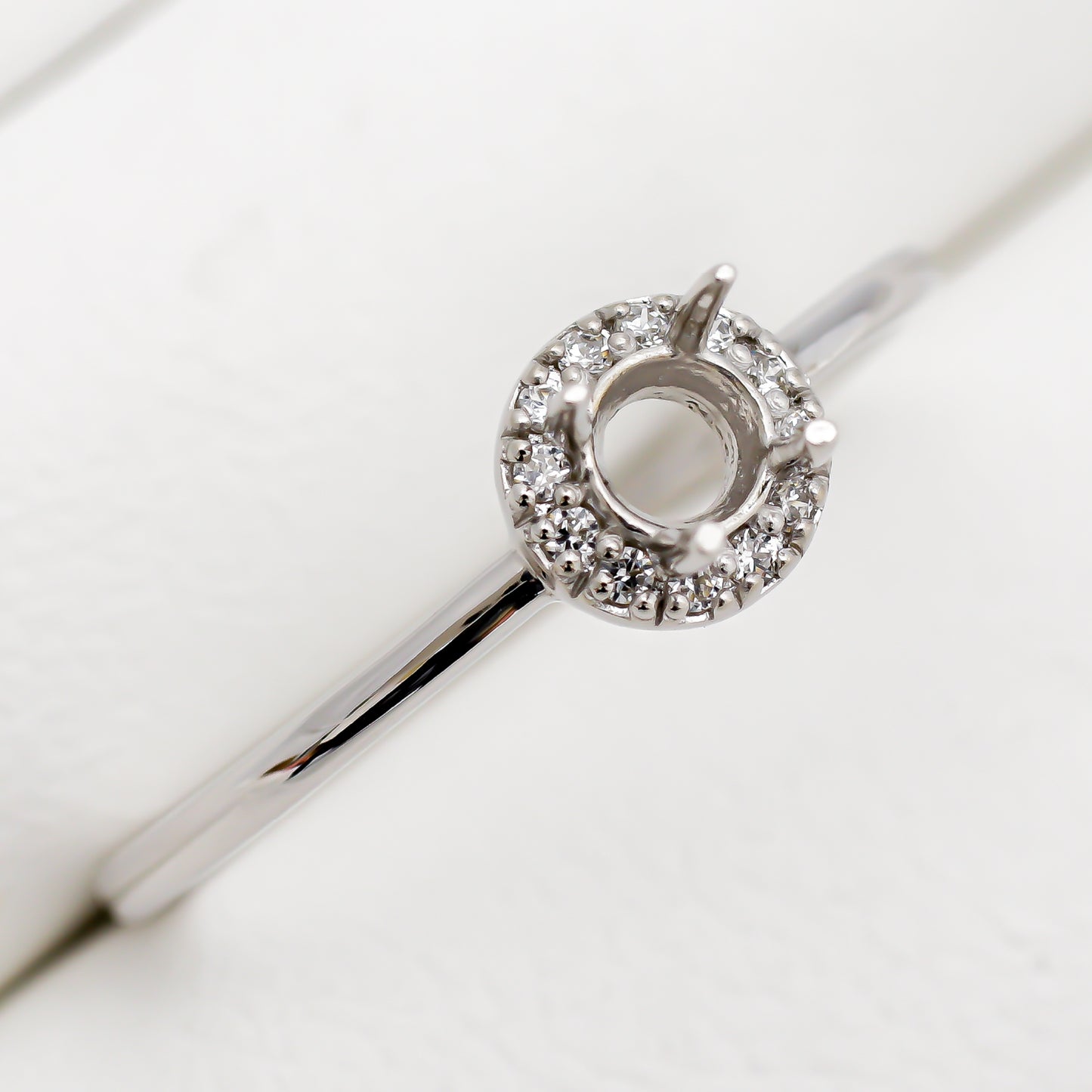 【空枠】3.5mm丸 0.16ct リング | wkcor-186