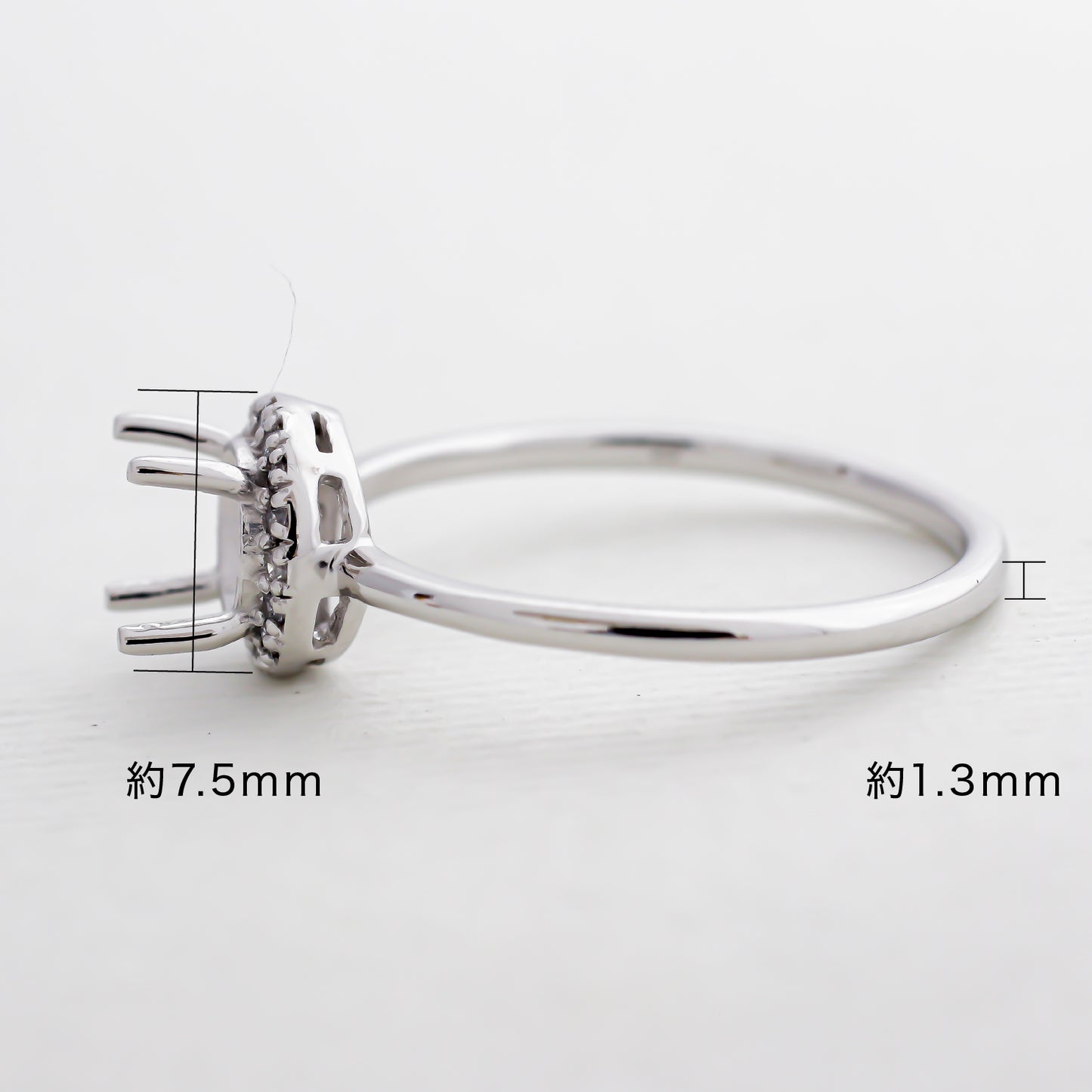 【空枠】5.0mm丸 0.45ct リング | wkcor-188
