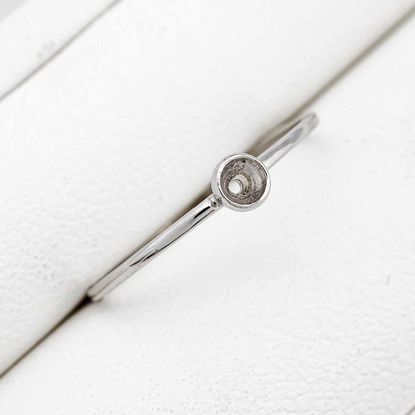 【空枠】2.5mm丸 0.07ct 覆輪 リング | wkcor-30