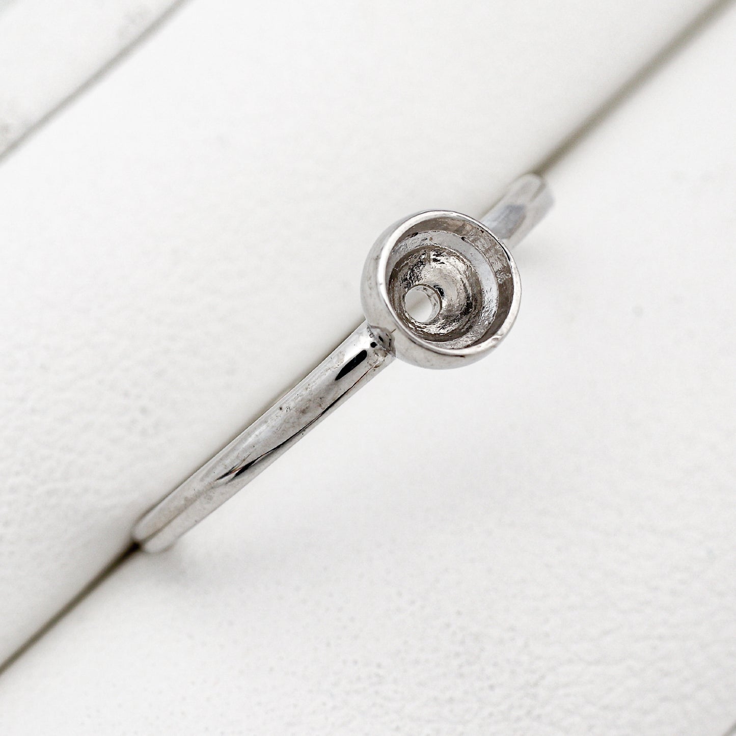 【空枠】4.0mm丸 0.25ct 覆輪 リング | wkcor-33