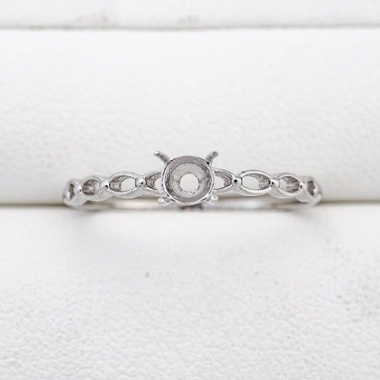 【空枠】3.8mm丸(4本爪) 0.20ct リング | wkcor-37