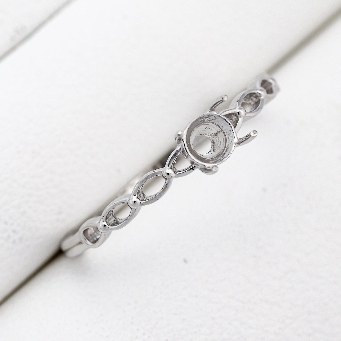 【空枠】3.8mm丸(4本爪) 0.20ct リング | wkcor-37
