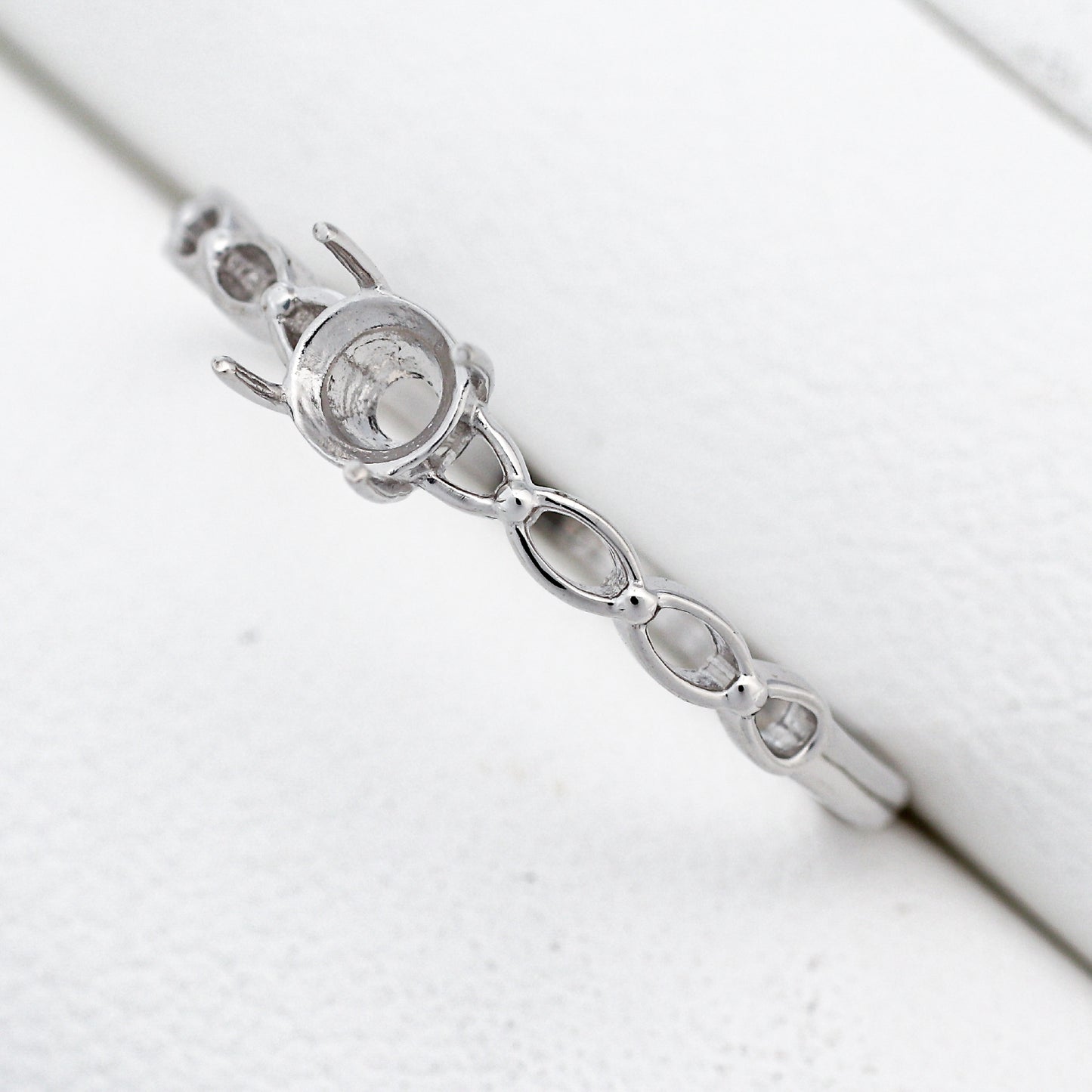 【空枠】3.8mm丸(4本爪) 0.20ct リング | wkcor-37