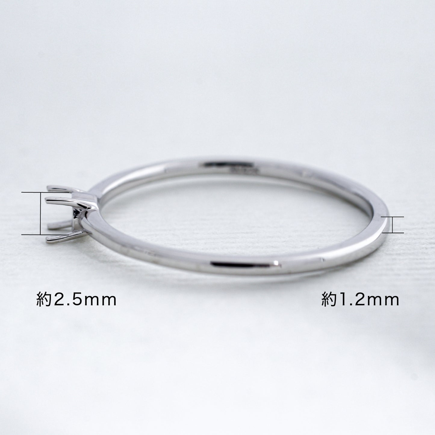 【空枠】2.5mm丸 0.07ct リング | wkcor-82