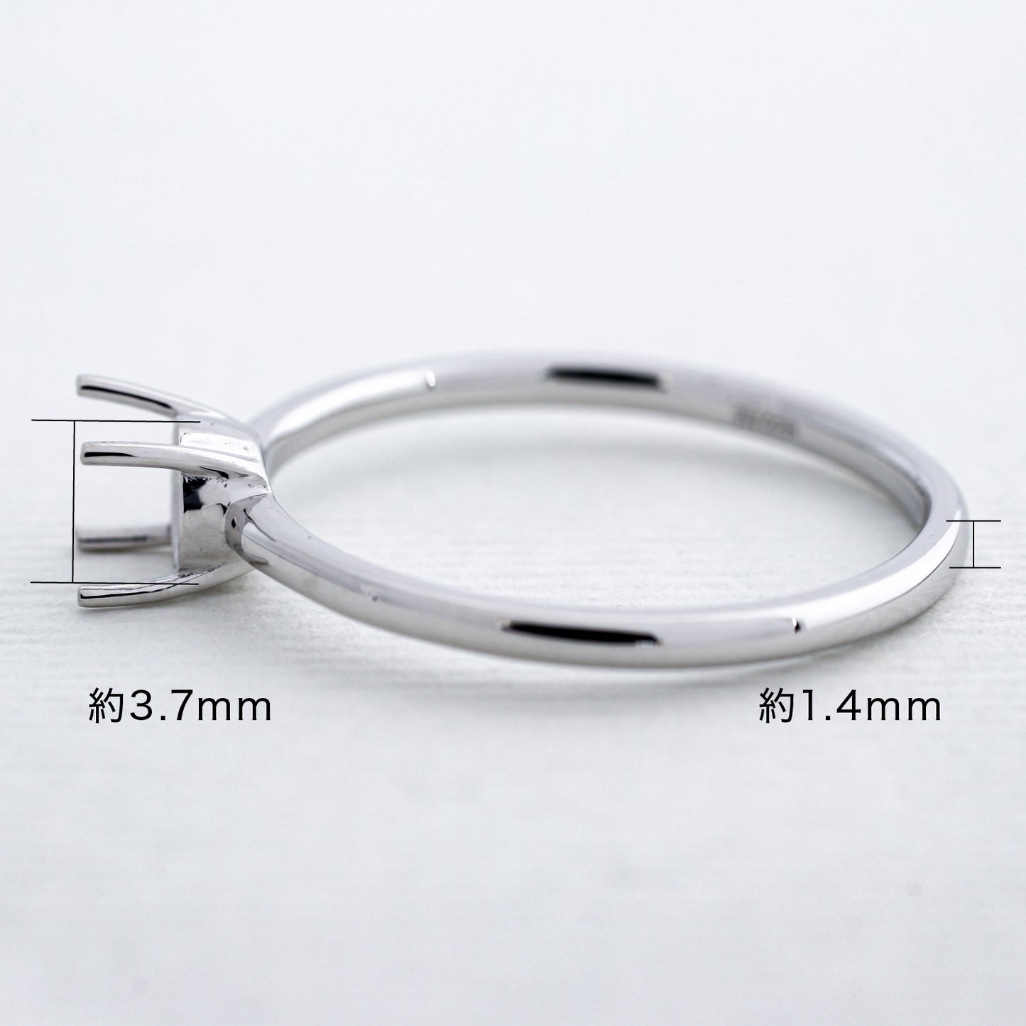 【空枠】3.7mm丸 0.20ct リング | wkcor-85