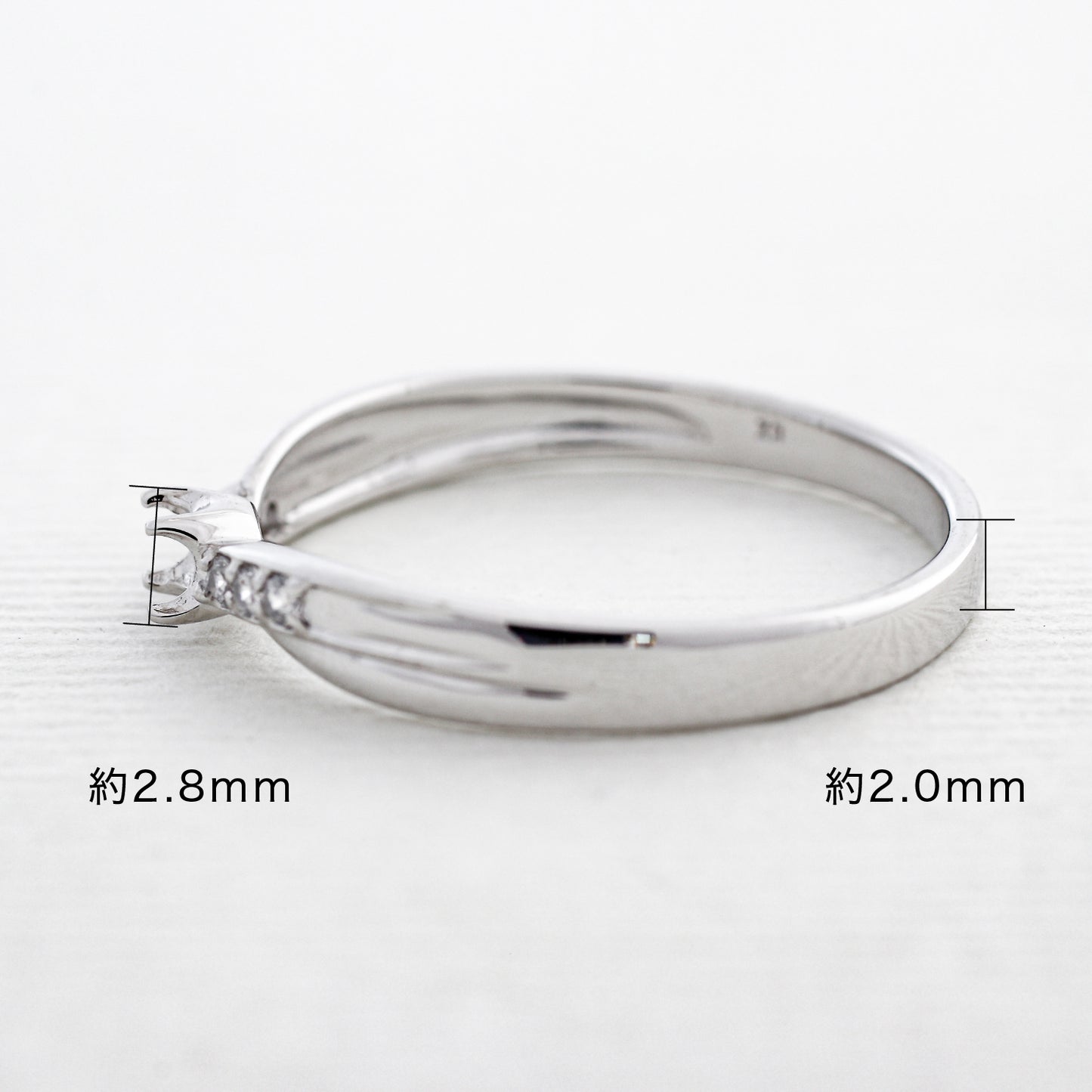 【空枠】2.5mm丸 0.07ct リング | wkdr5404