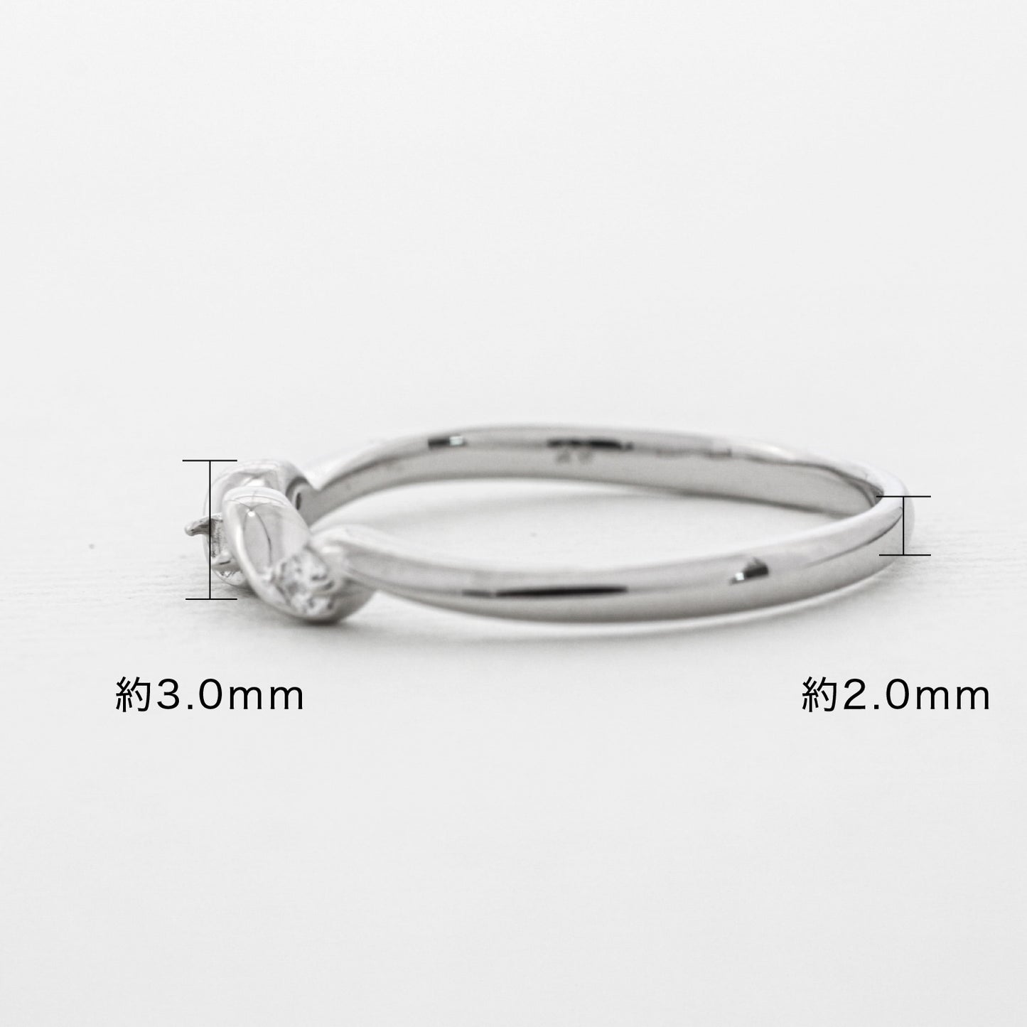 【空枠】2.5mm丸 0.05ct リング | wk19065