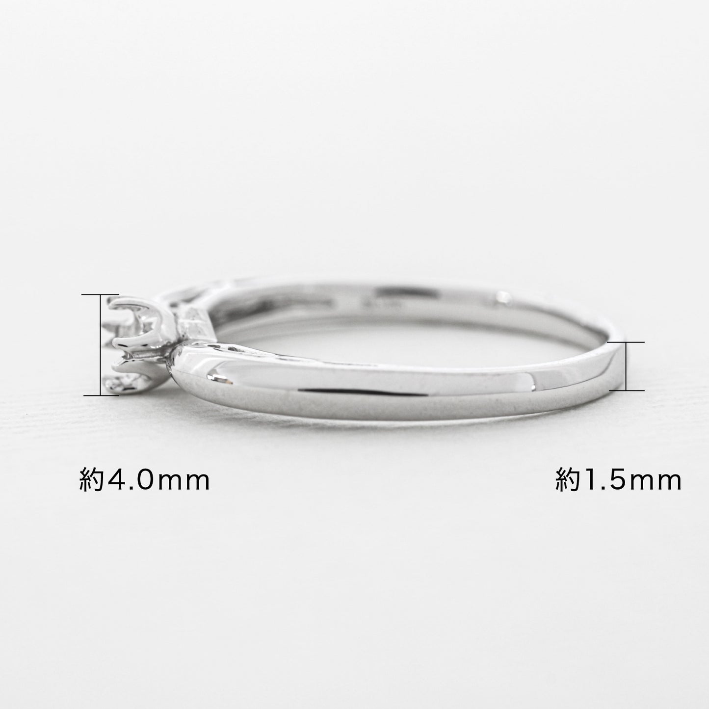 【空枠】3.0mm丸 0.10ct リング | wk19172
