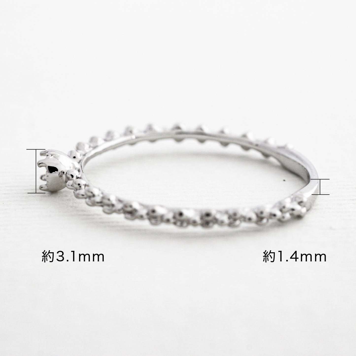 【空枠】2.5mm丸 0.06ct リング | wk30312
