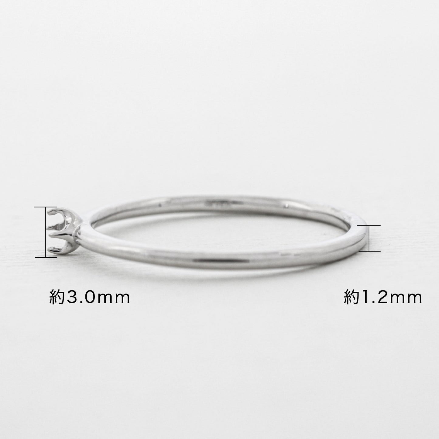 【空枠】2.5mm丸 0.06ct リング | wk31423