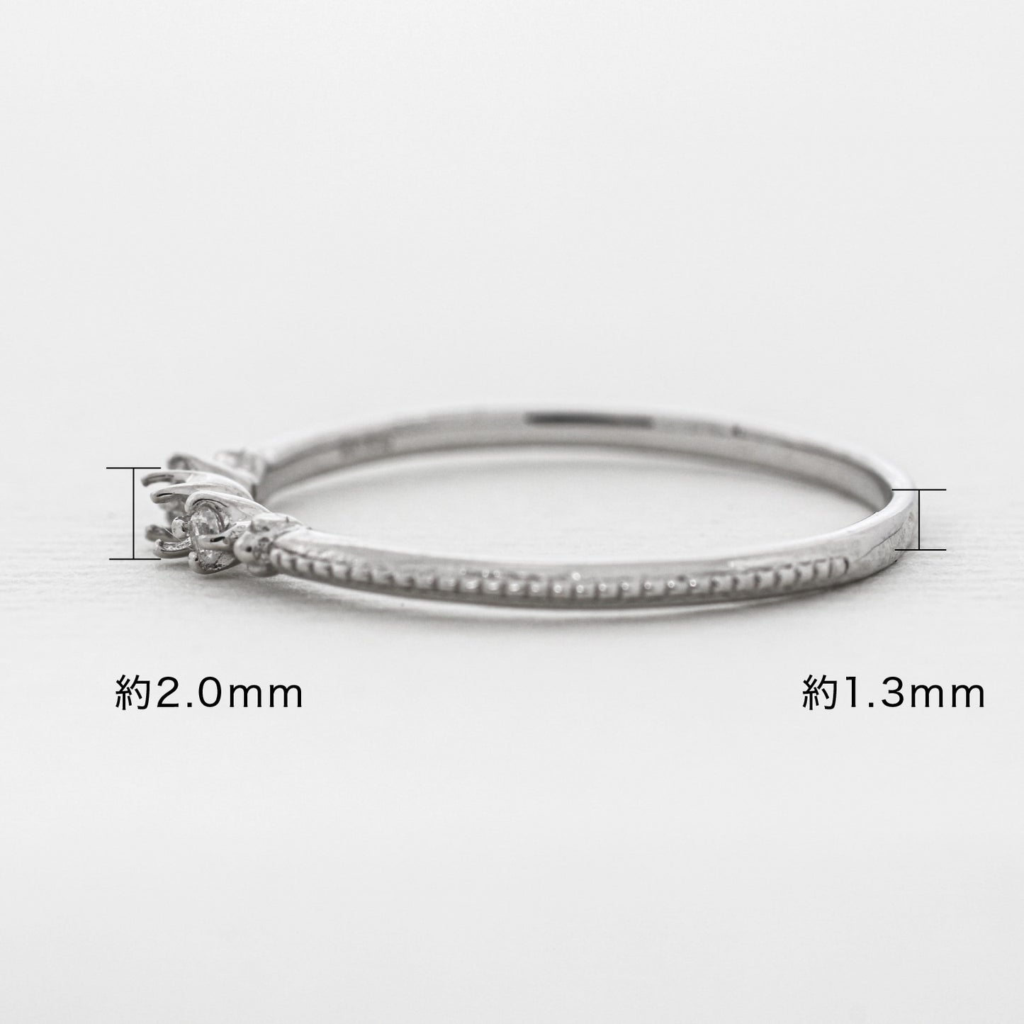 【空枠】2.0mm丸 0.03ct リング | wk31850