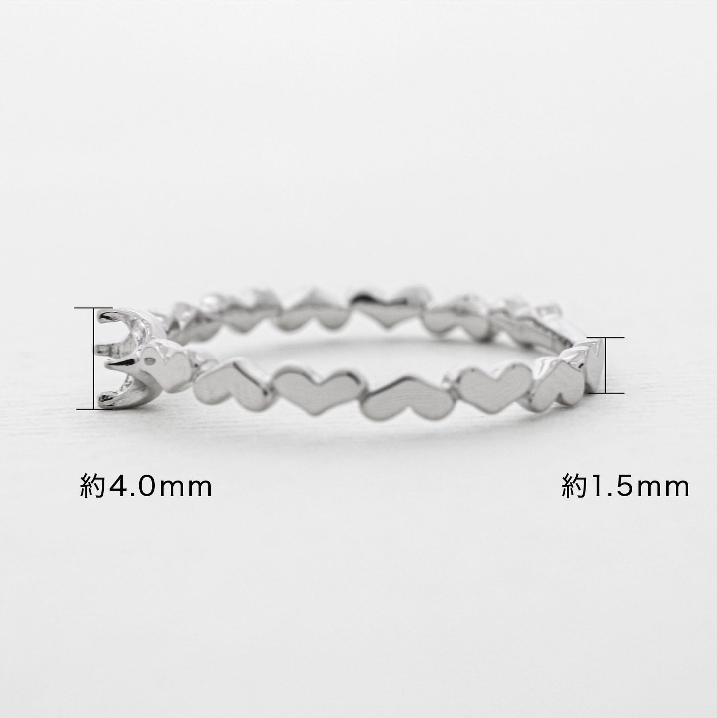 【空枠】3.0mm丸 0.10ct リング | wk32177