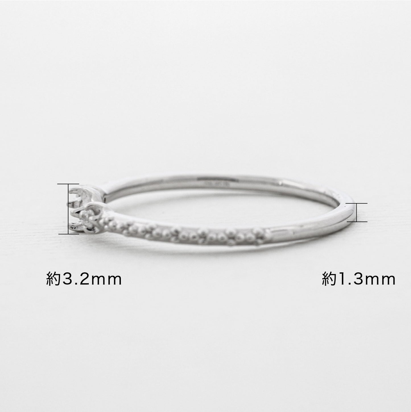 【空枠】2.3mm丸 0.05ct リング | wk32181