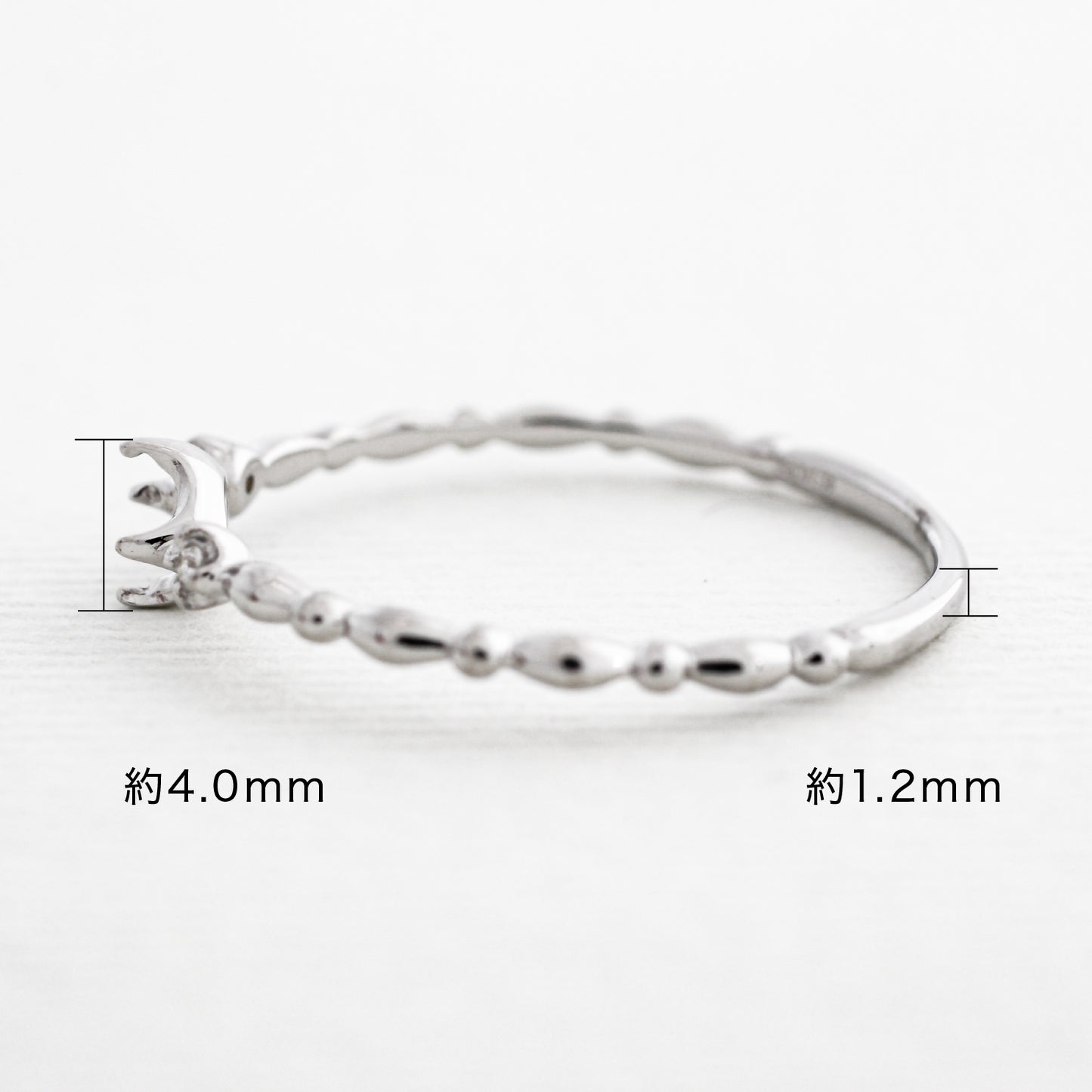 【空枠】3.4mm丸 0.15ct リング | wk32191