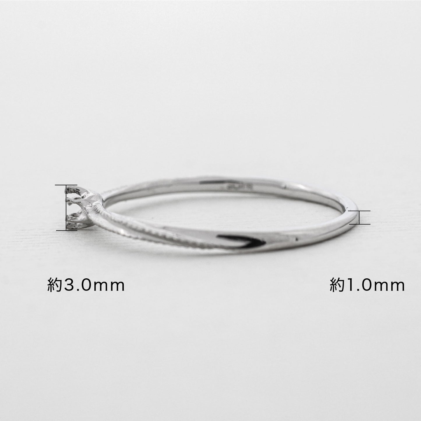 【空枠】2.5mm丸 0.05ct リング | wk32723
