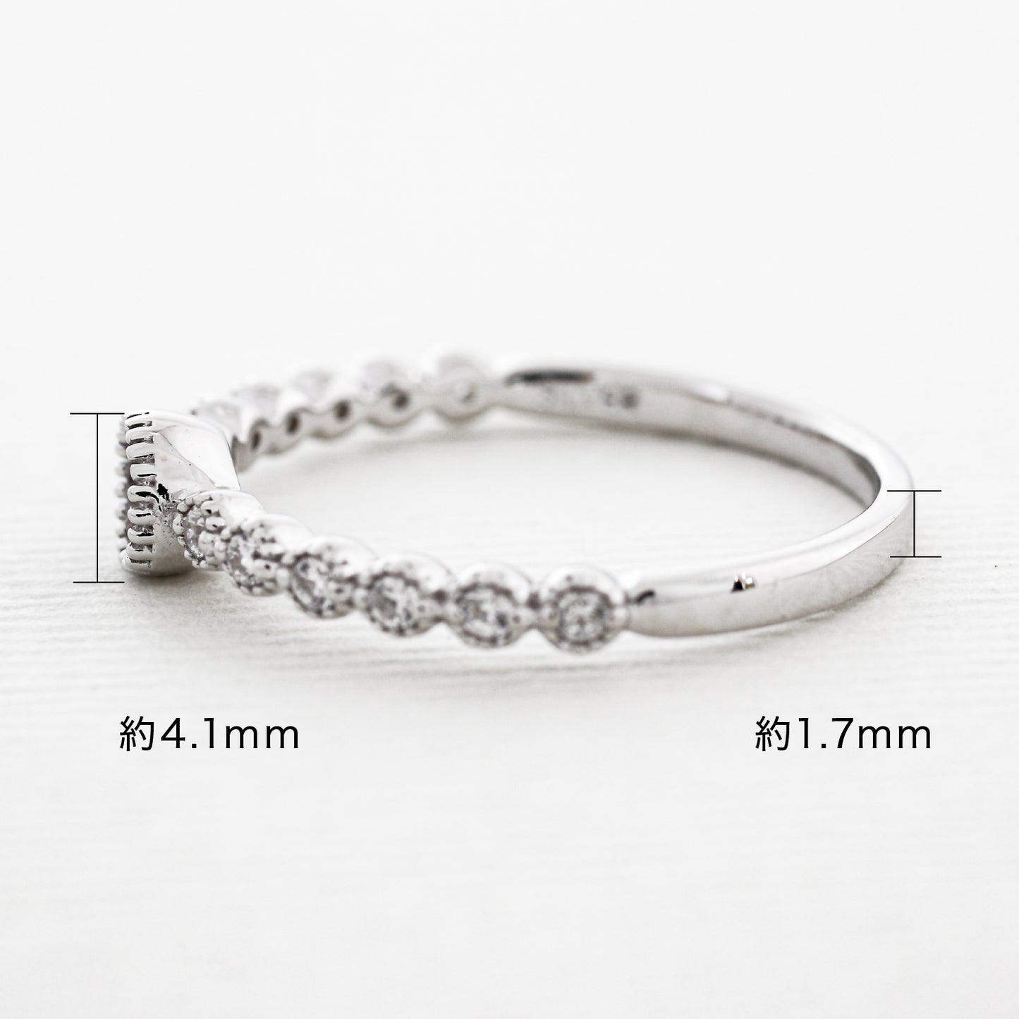 【空枠】3.4mm丸 0.15ct リング | wk33194