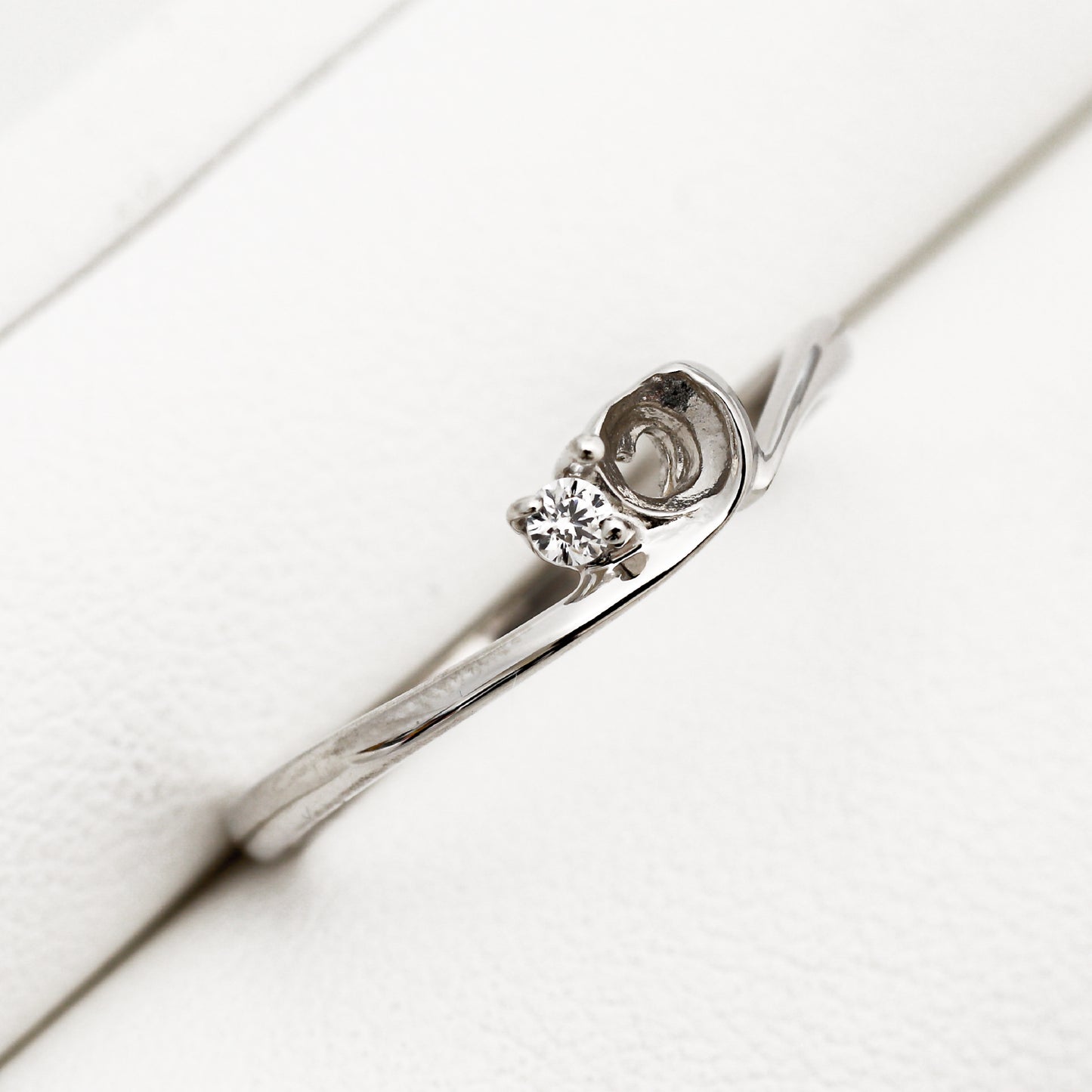 【空枠】3.4mm丸 0.15ct リング | wk33202