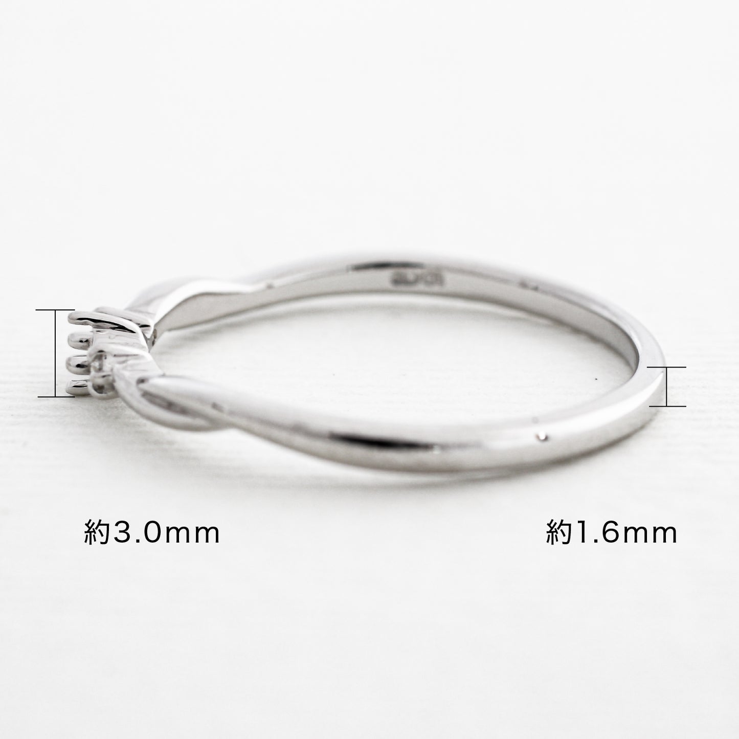 【空枠】2.0mm丸 0.03ct リング | wk33208