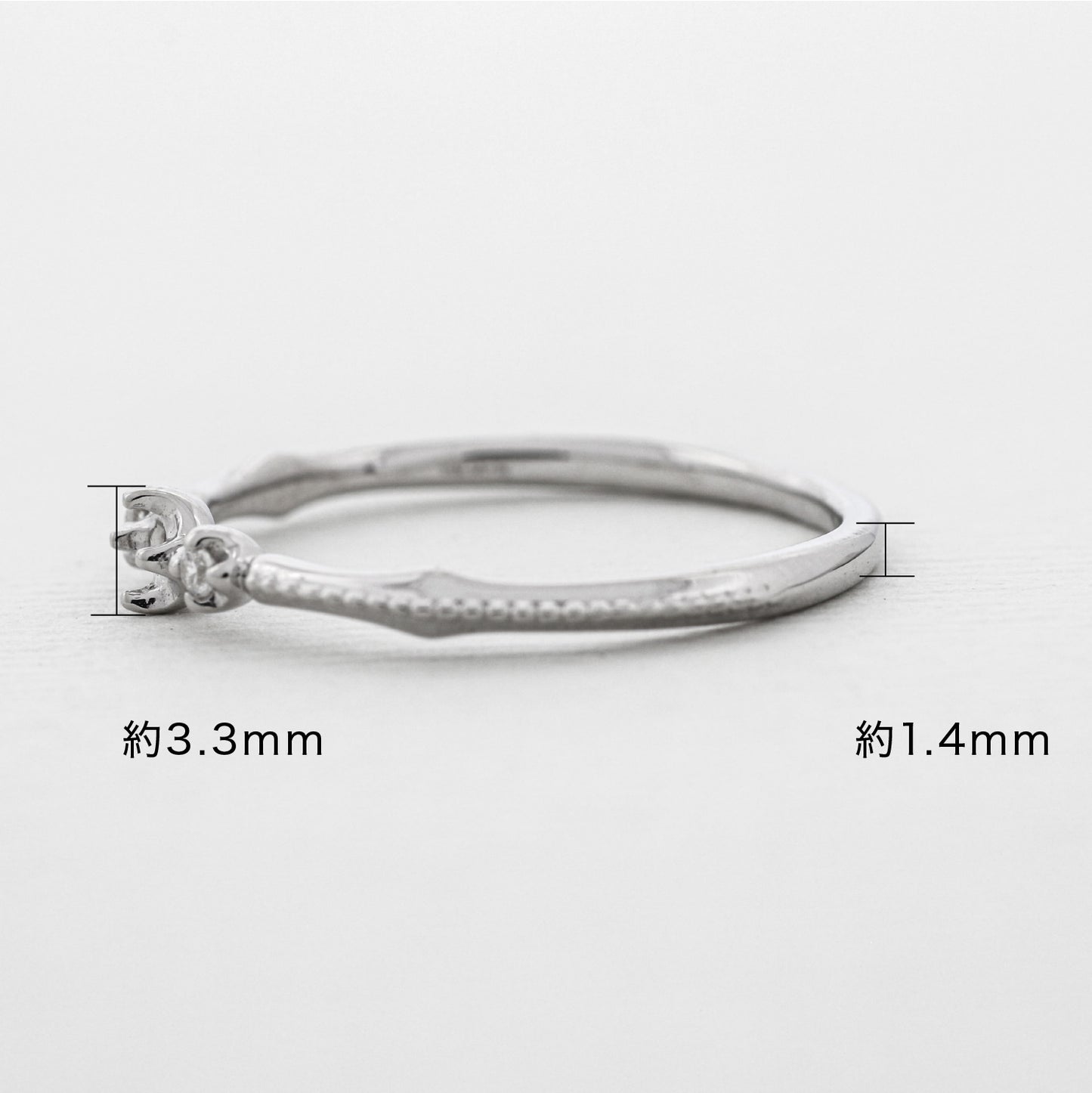 【空枠】2.3mm丸 0.05ct リング | wk33217